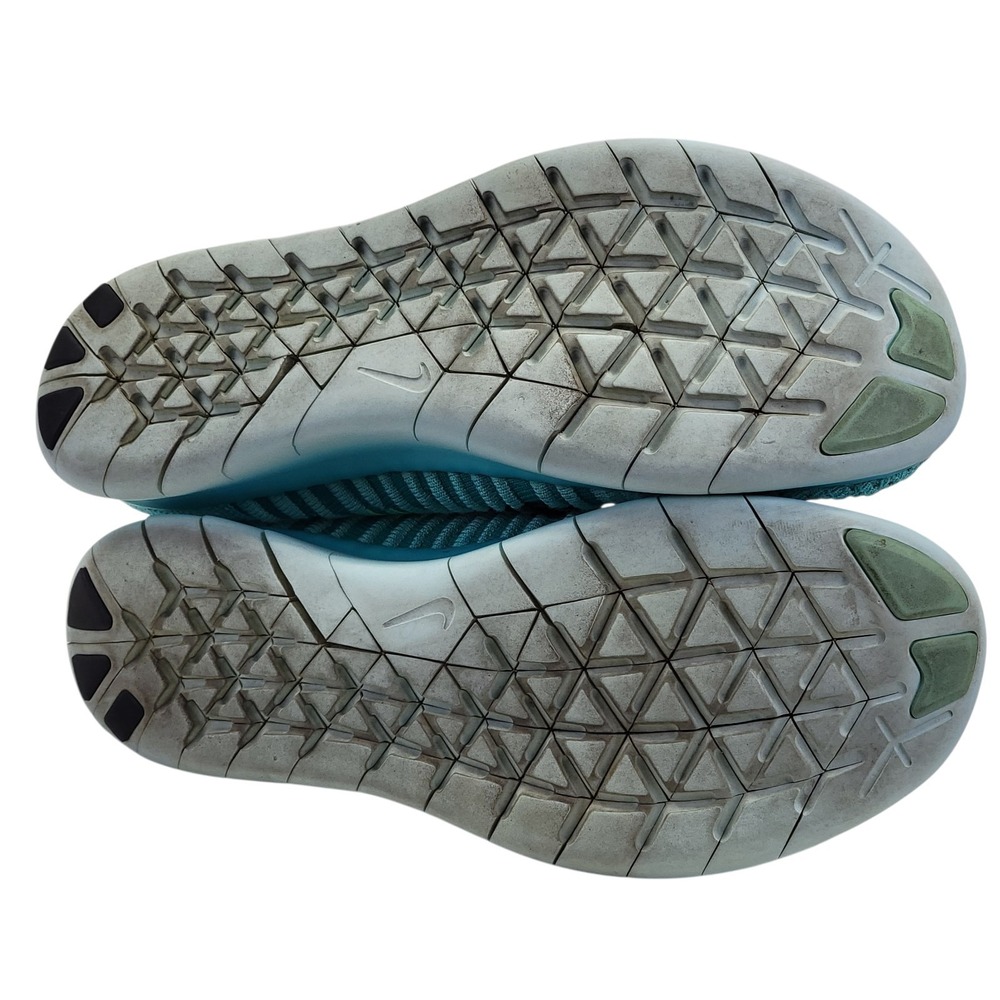 Nike Free RN Flyknit Women's Size 7.5 Running Shoes Hyper Turquoise Lace Up - Picture 13 of 13